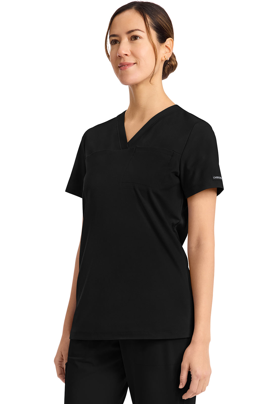 CHEROKEE ACHIEVE TUCK-IN V-NECK TOP