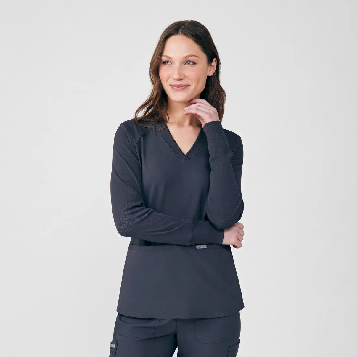 LANDAU FORWARD 2 POCKET LONG SLEEVE SCRUB TOP 50% OFF
