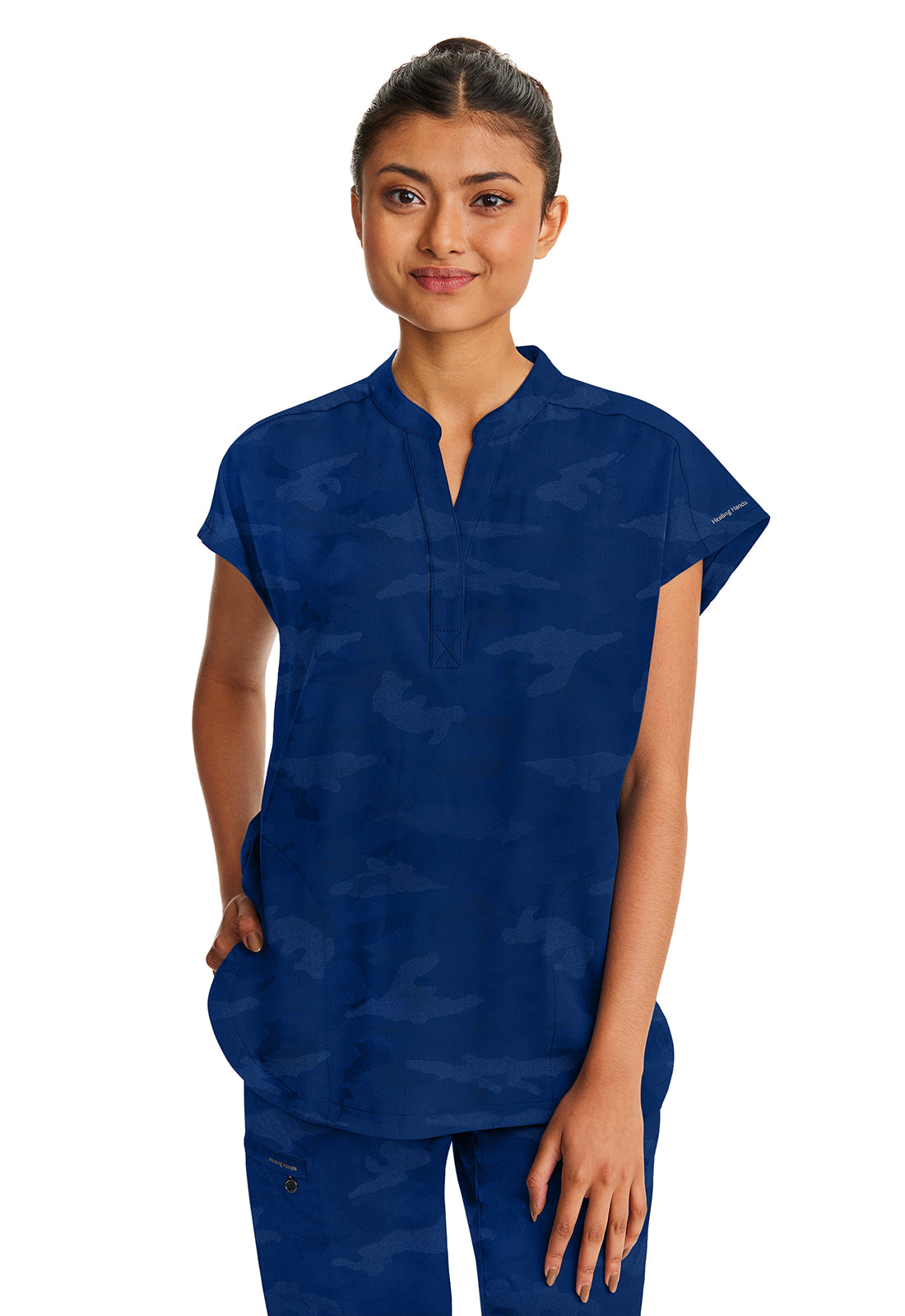 HEALING HANDS JOURNEY TOP CAMO