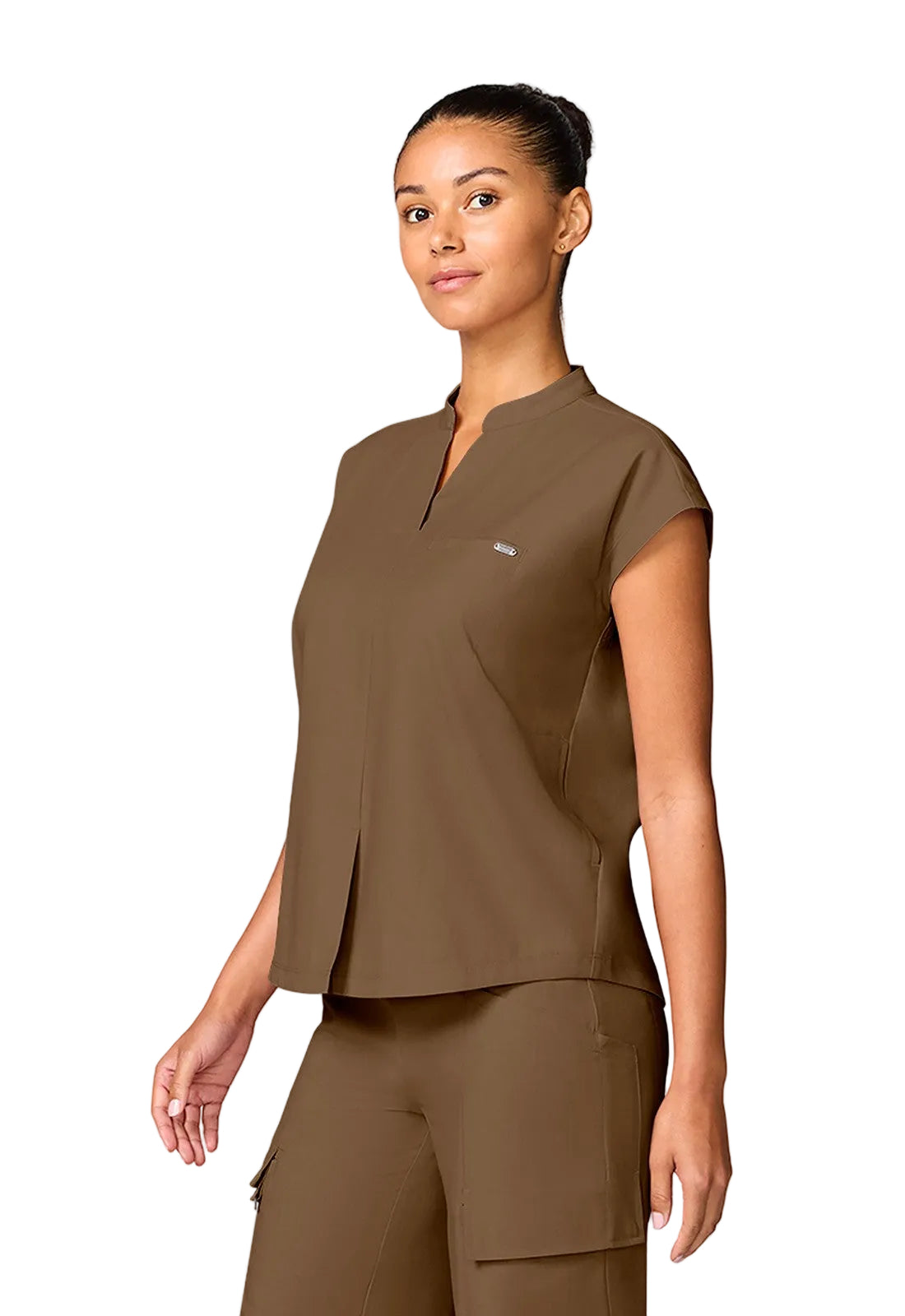 HEALING HANDS MANDARIN COLLAR TOP