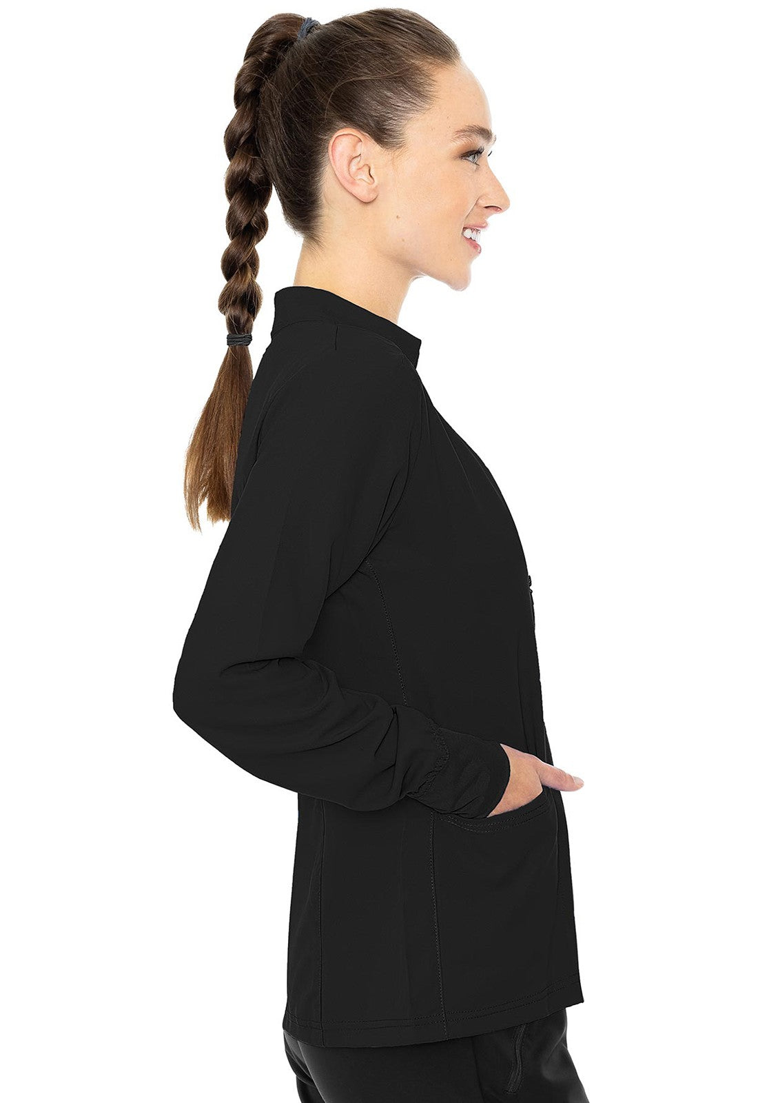 MED COUTURE INSIGHT COLLECTION ZIP FRONT WARMUP JACKET