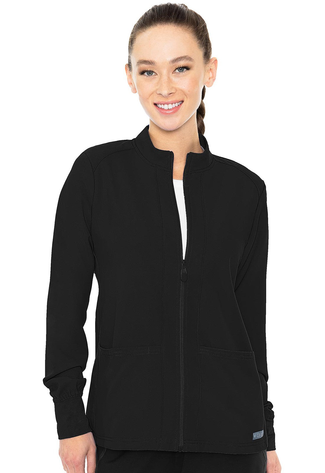 MED COUTURE INSIGHT COLLECTION ZIP FRONT WARMUP JACKET