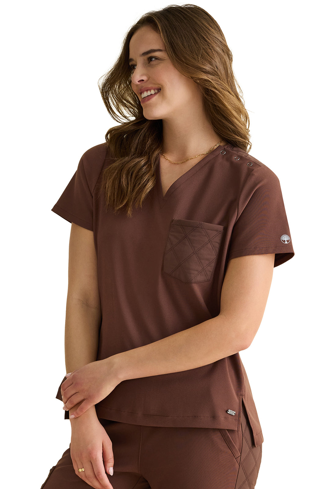 HEALING HANDS KIANA KNIT V NECK TOP