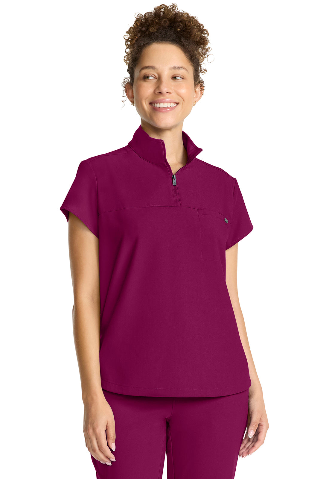 HEALING HANDS BELLA 1/4 ZIP TOP