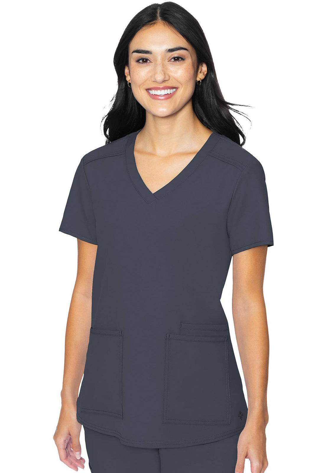 MEDCOUTURE INSIGHT COLLECTION 3 POCKET V NECK