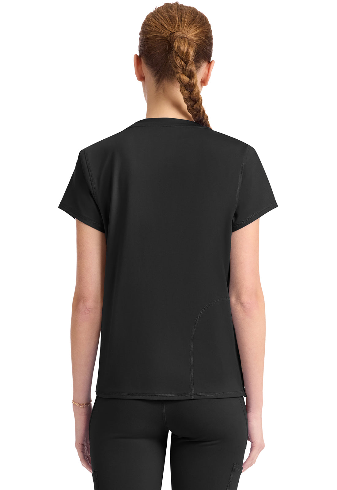 MED COUTURE AMP KNIT SOFT TOUCH CREW NECK TEE