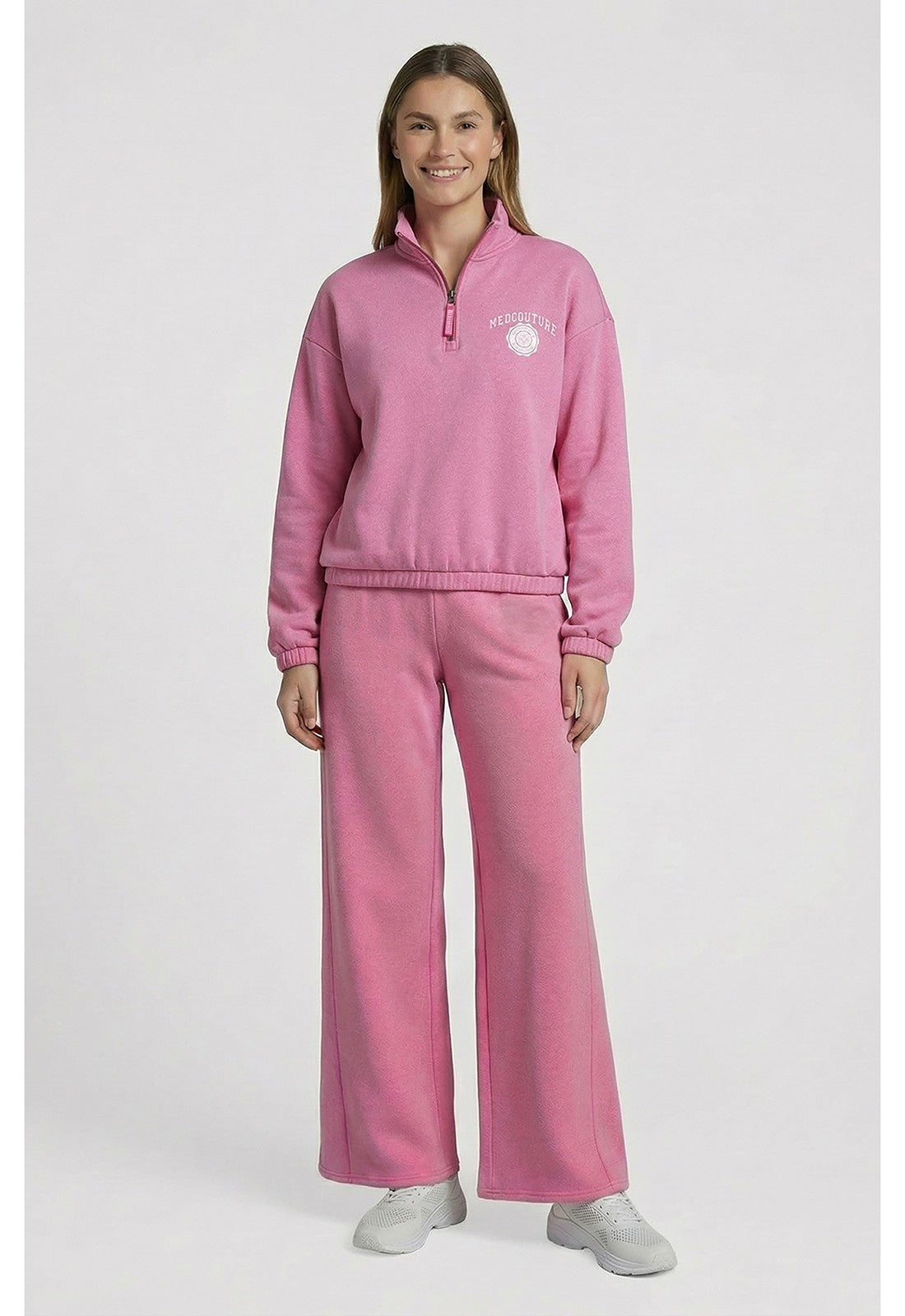 MED COUTURE LIFESTYLE HALF ZIP PULLOVER