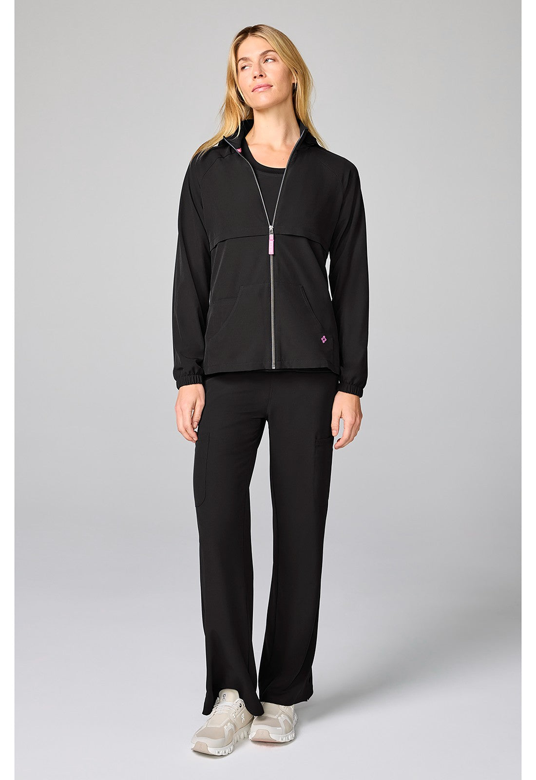 MED COUTURE AMP HOODED WARMUP JACKET