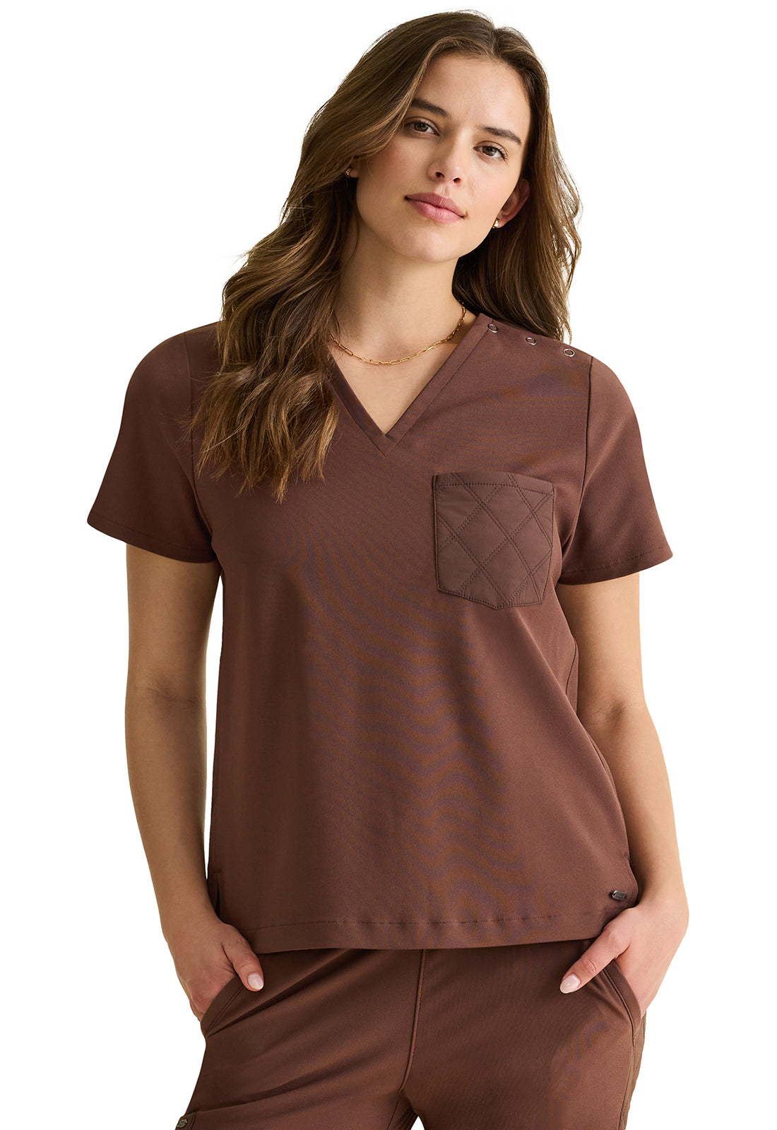 HEALING HANDS KIANA KNIT V NECK TOP