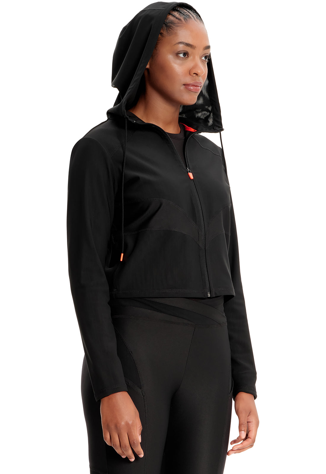 CHEROKEE INFINITY GNR8 MESH ZIP FRONT CROP JACKET