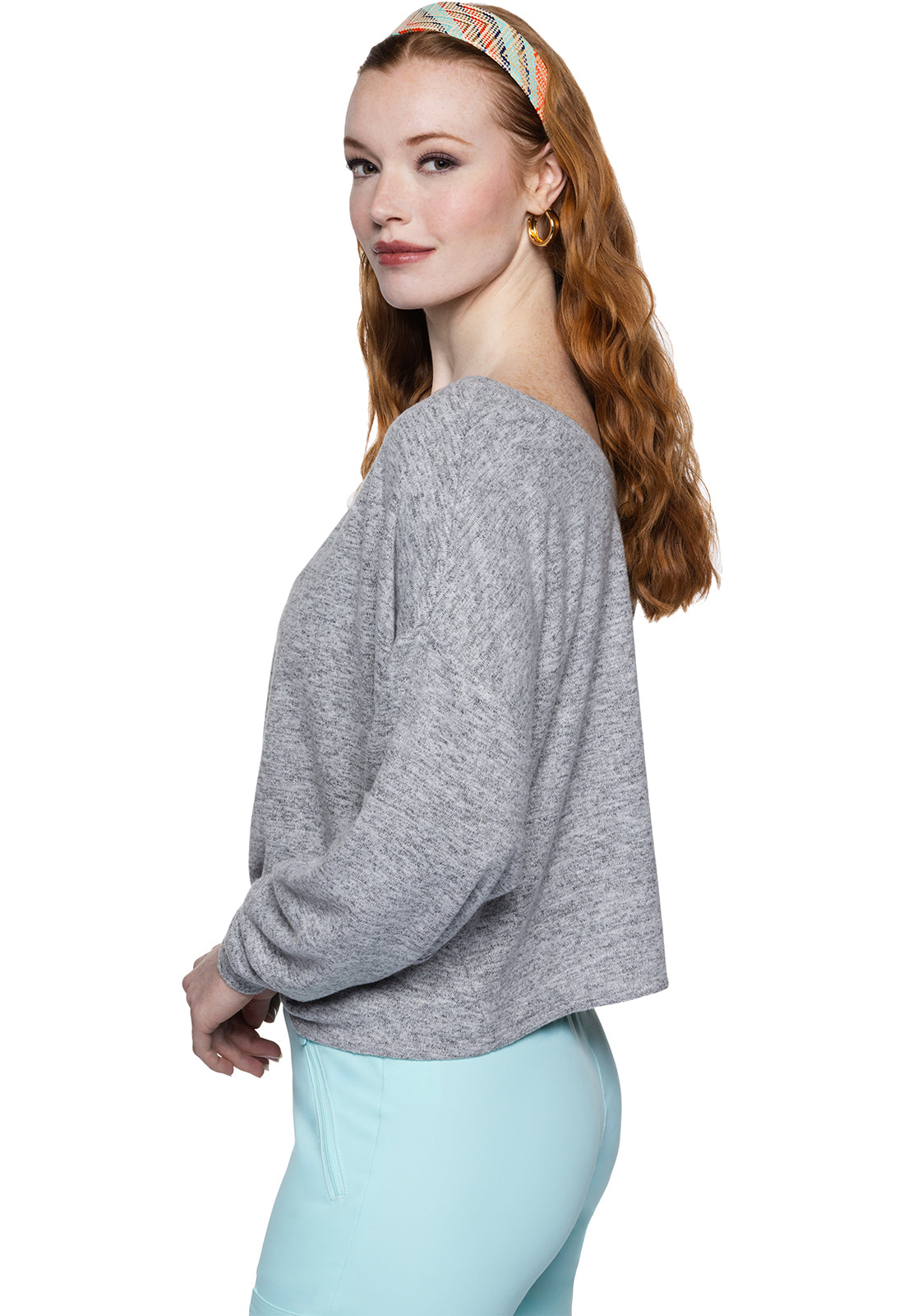 MED COUTURE INSIGHT COLLECTION REVERSIBLE KNIT PULLOVER