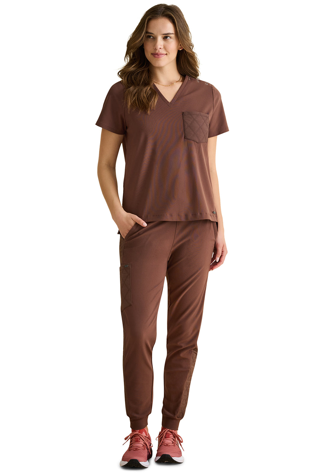 HEALING HANDS KIANA KNIT V NECK TOP