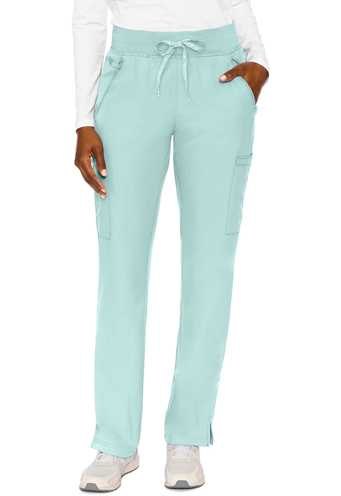 MED COUTURE INSIGHT COLLECTION STRAIGHT LEG ZIPPER PANT