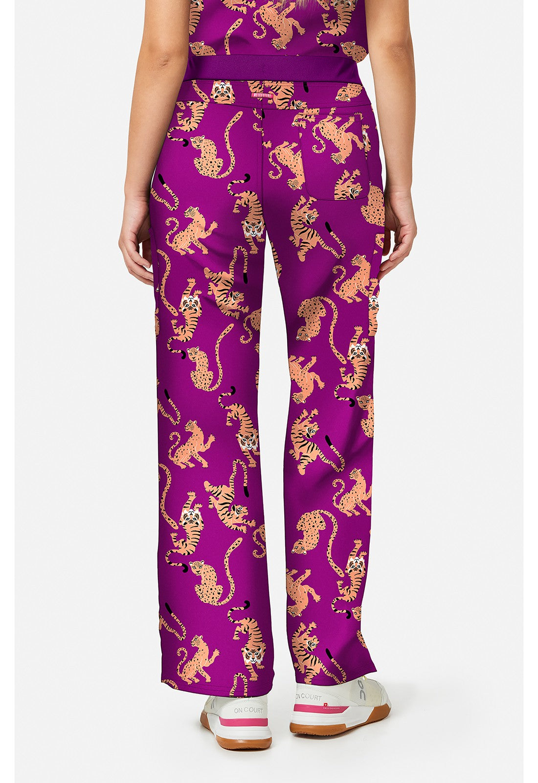 MED COUTURE AMP COLLECTION WIDE LEG PRINT PANT