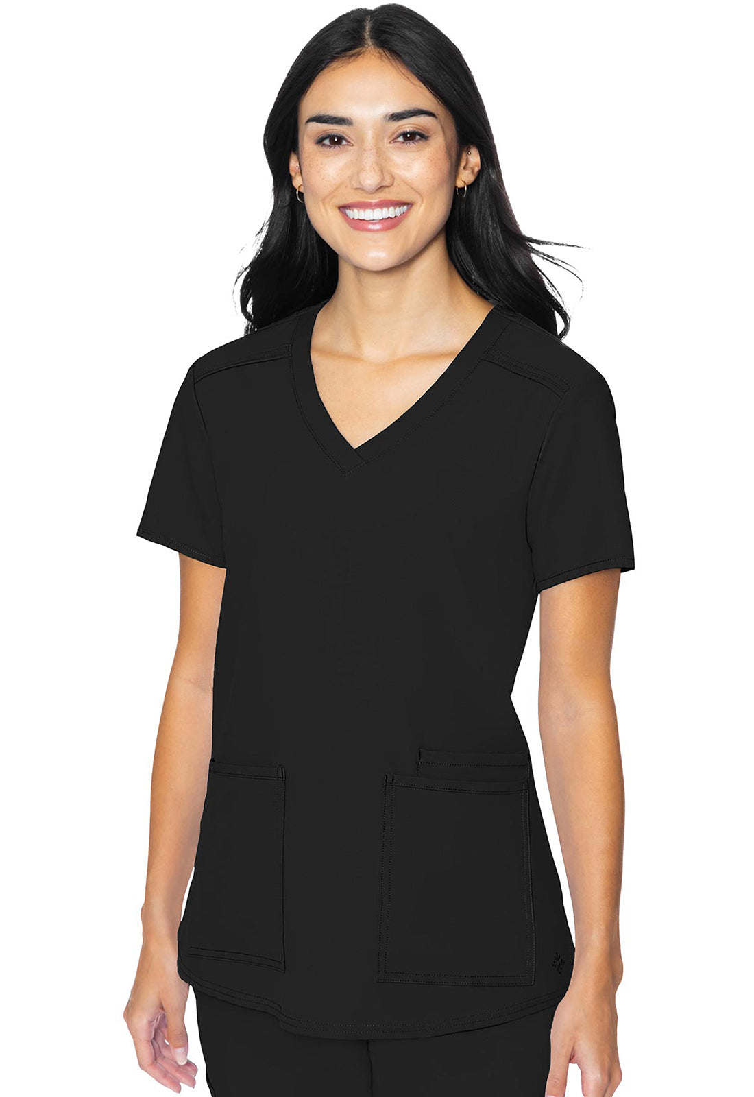 MEDCOUTURE INSIGHT COLLECTION 3 POCKET V NECK