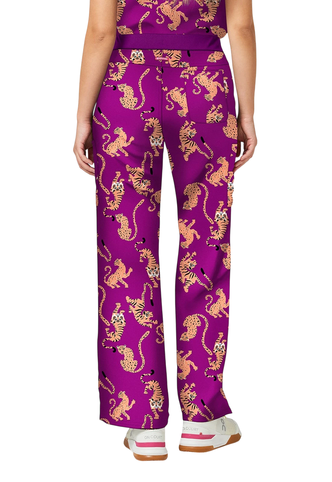 MED COUTURE AMP COLLECTION WIDE LEG PRINT PANT
