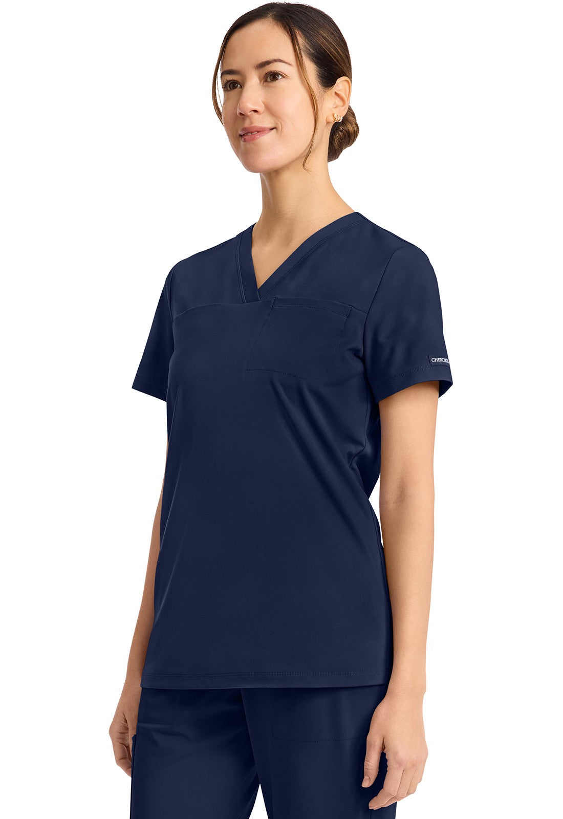 CHEROKEE ACHIEVE TUCK-IN V-NECK TOP