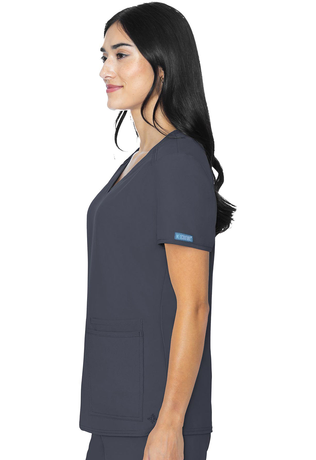 MEDCOUTURE INSIGHT COLLECTION 3 POCKET V NECK