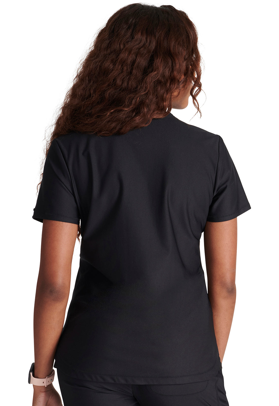 FORM V NECK ZIPPER POCKET TOP