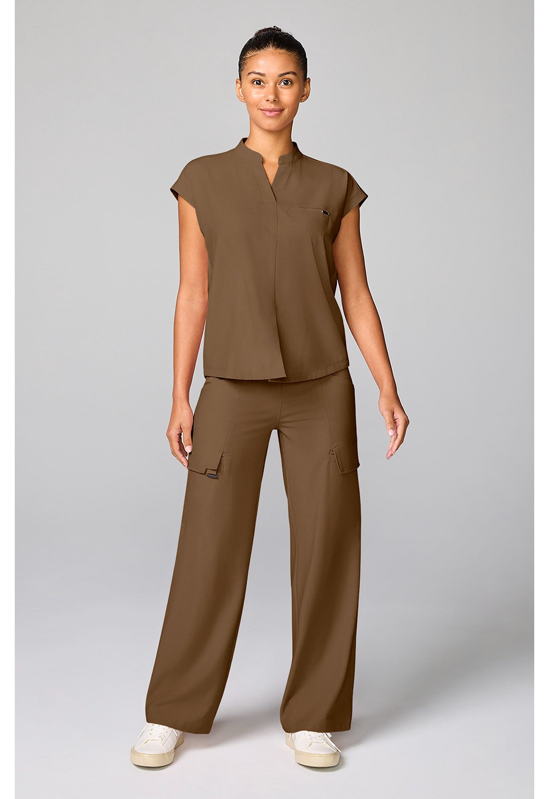 HEALING HANDS MANDARIN COLLAR TOP