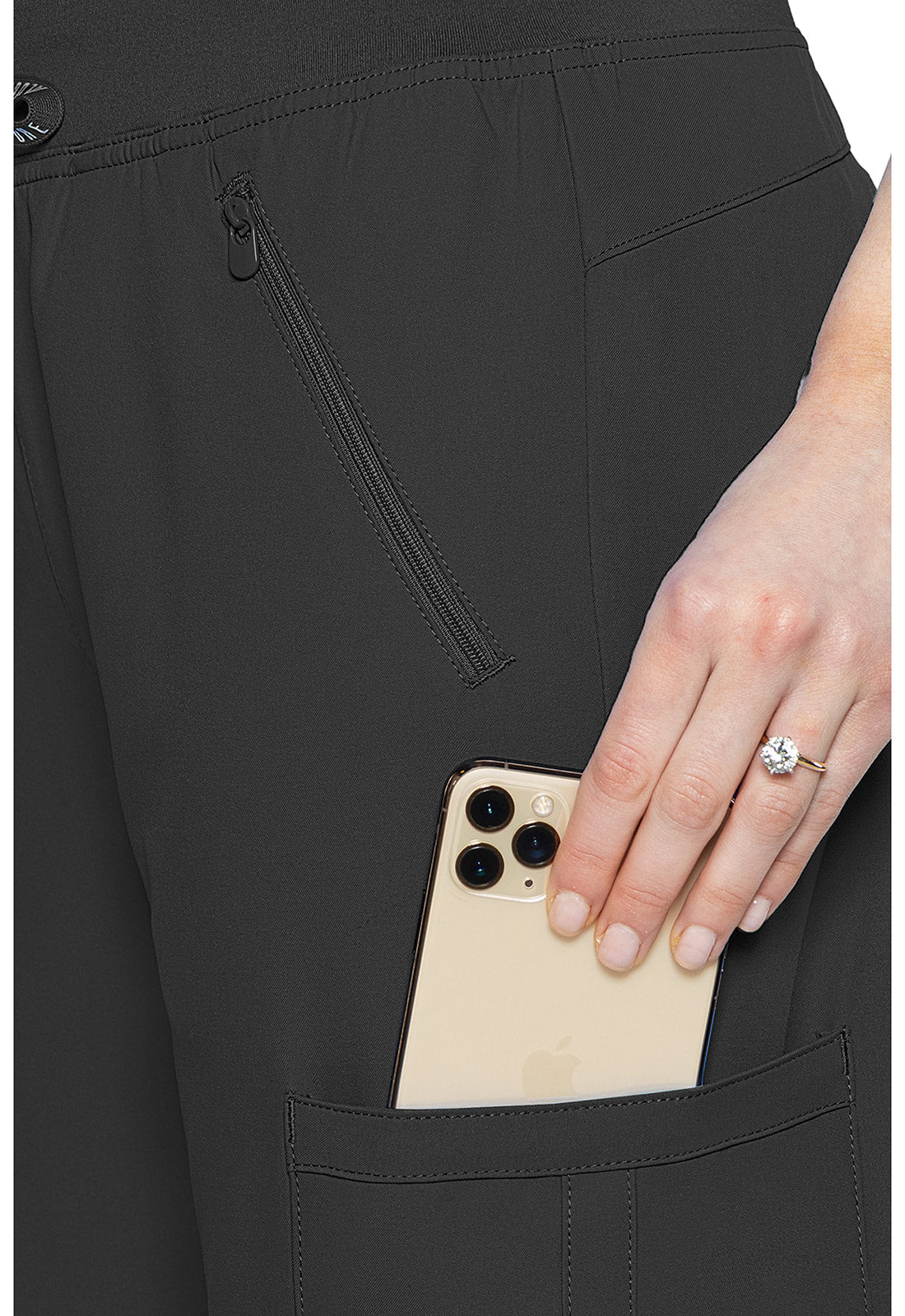 MED COUTURE INSIGHT COLLECTION STRAIGHT LEG ZIPPER PANT