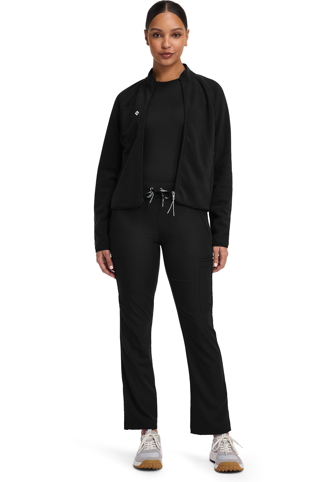 MED COUTURE LAYERS FLEECE WARMUP JACKET