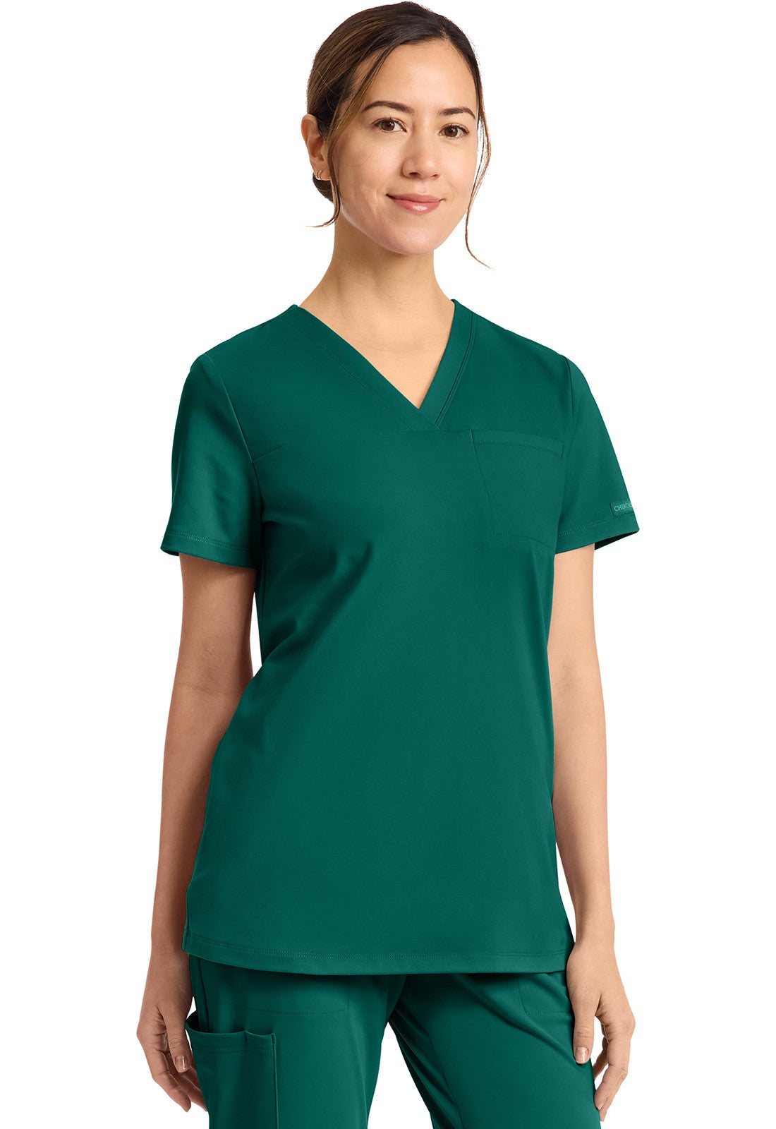 CHEROKEE ACHIEVE TUCK-IN V-NECK TOP