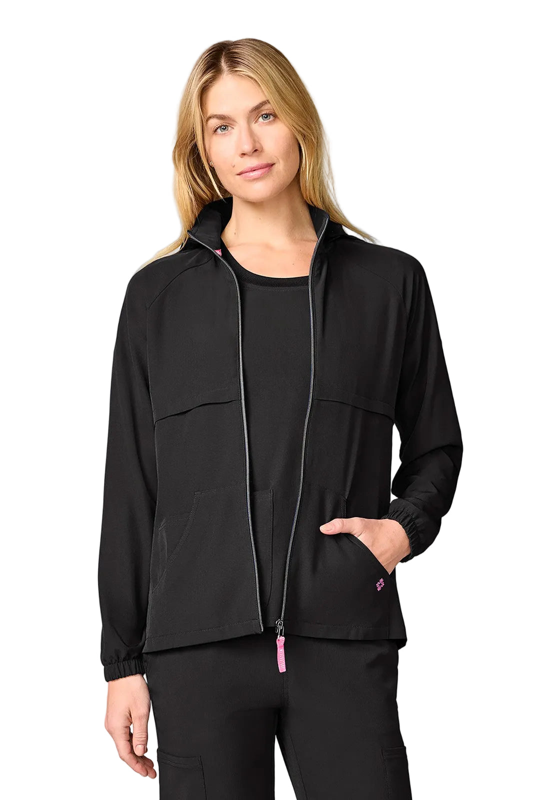 MED COUTURE AMP HOODED WARMUP JACKET